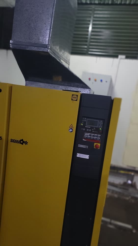 Industrial compressor install